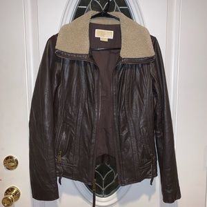 SOLD. Real Leather Bomber